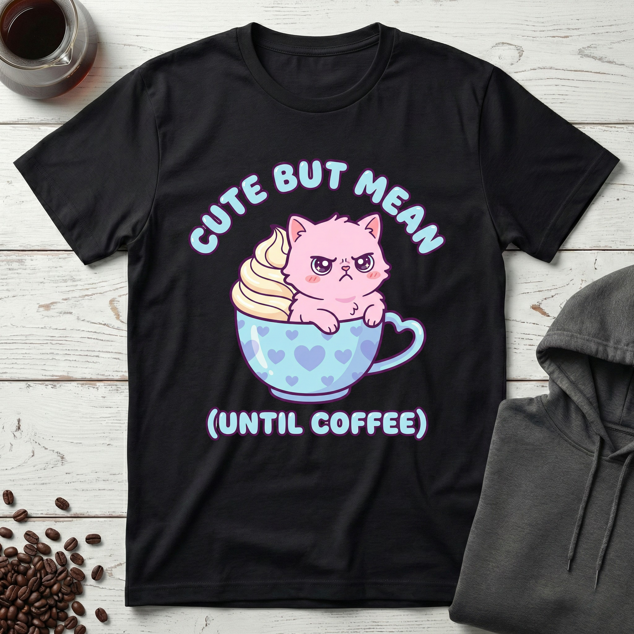 Cute But Mean Until Coffee T-Shirt