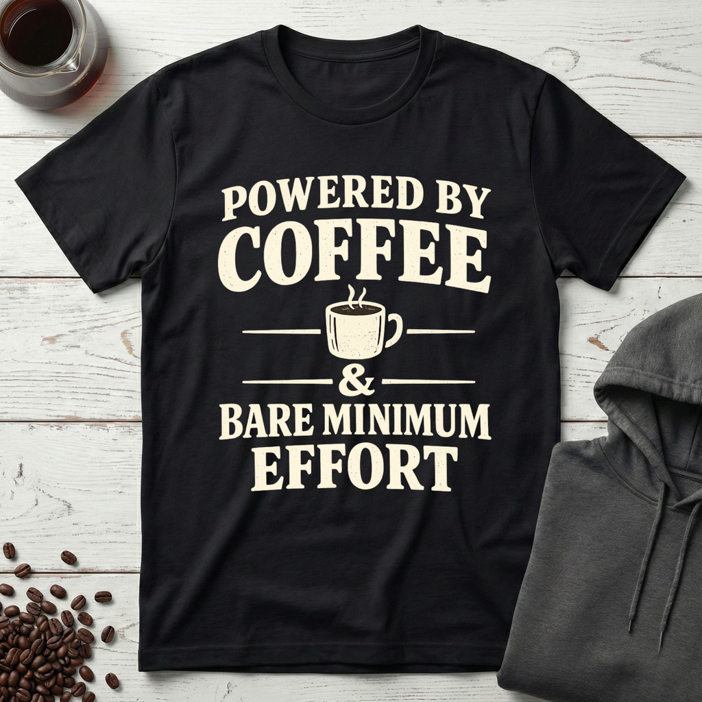 Powered By Coffee & Bare Minimum Effort T-Shirt