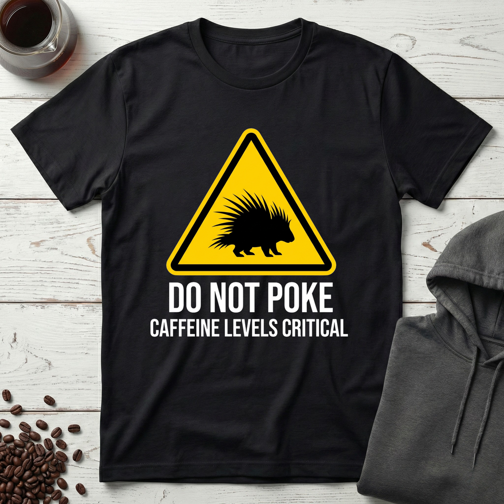 Do Not Poke Caffeine Levels Critical T-Shirt