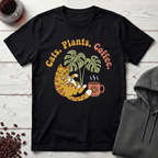 Cats Plants Coffee T-Shirt
