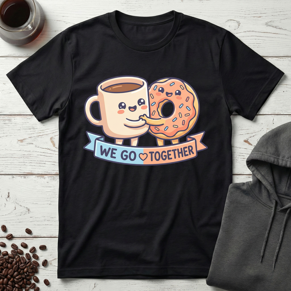 We Go Together Coffee And Donut Cute T-Shirt