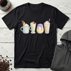 Four Decadent Dessert Coffee Drinks T-Shirt