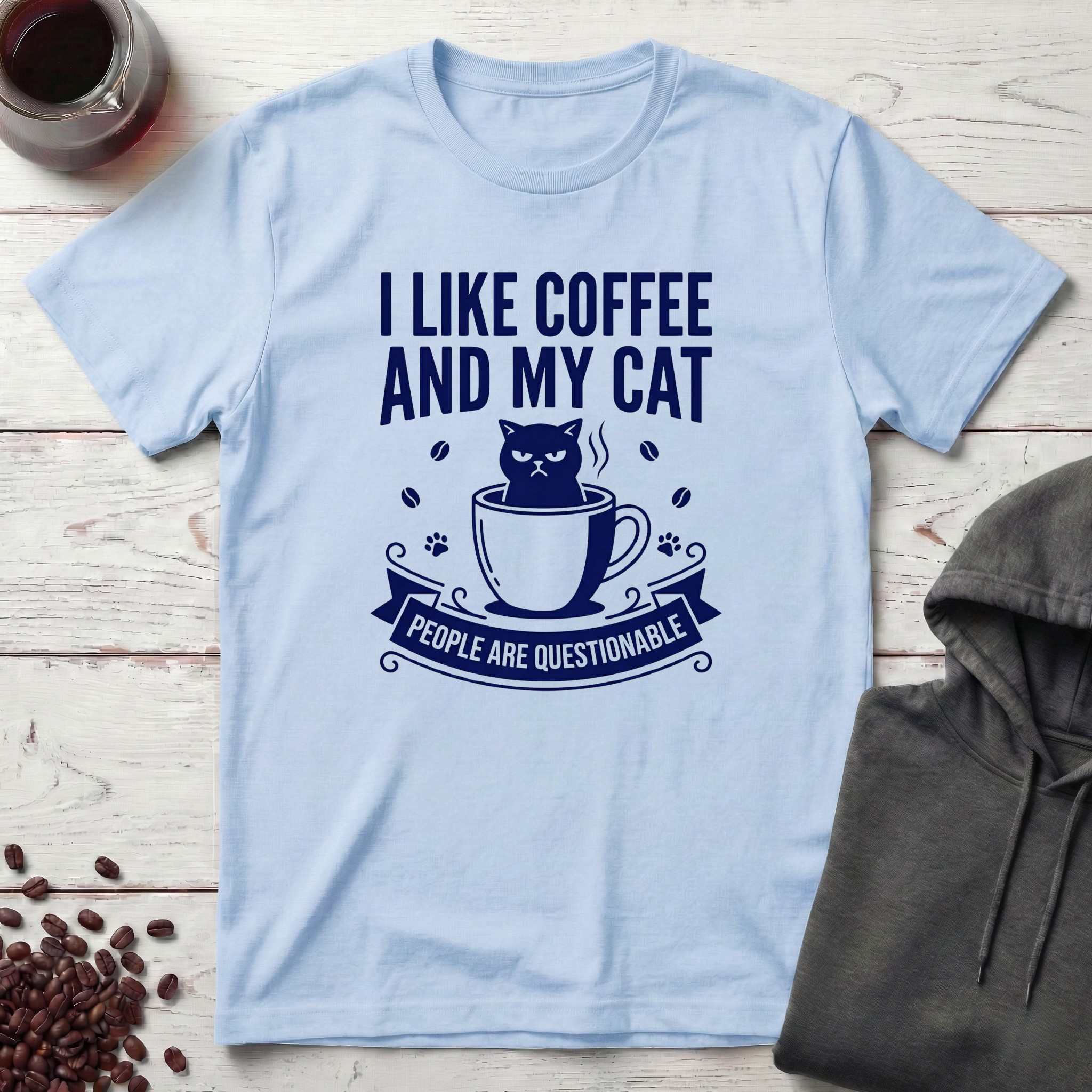 I Like Coffee And My Cat T-Shirt