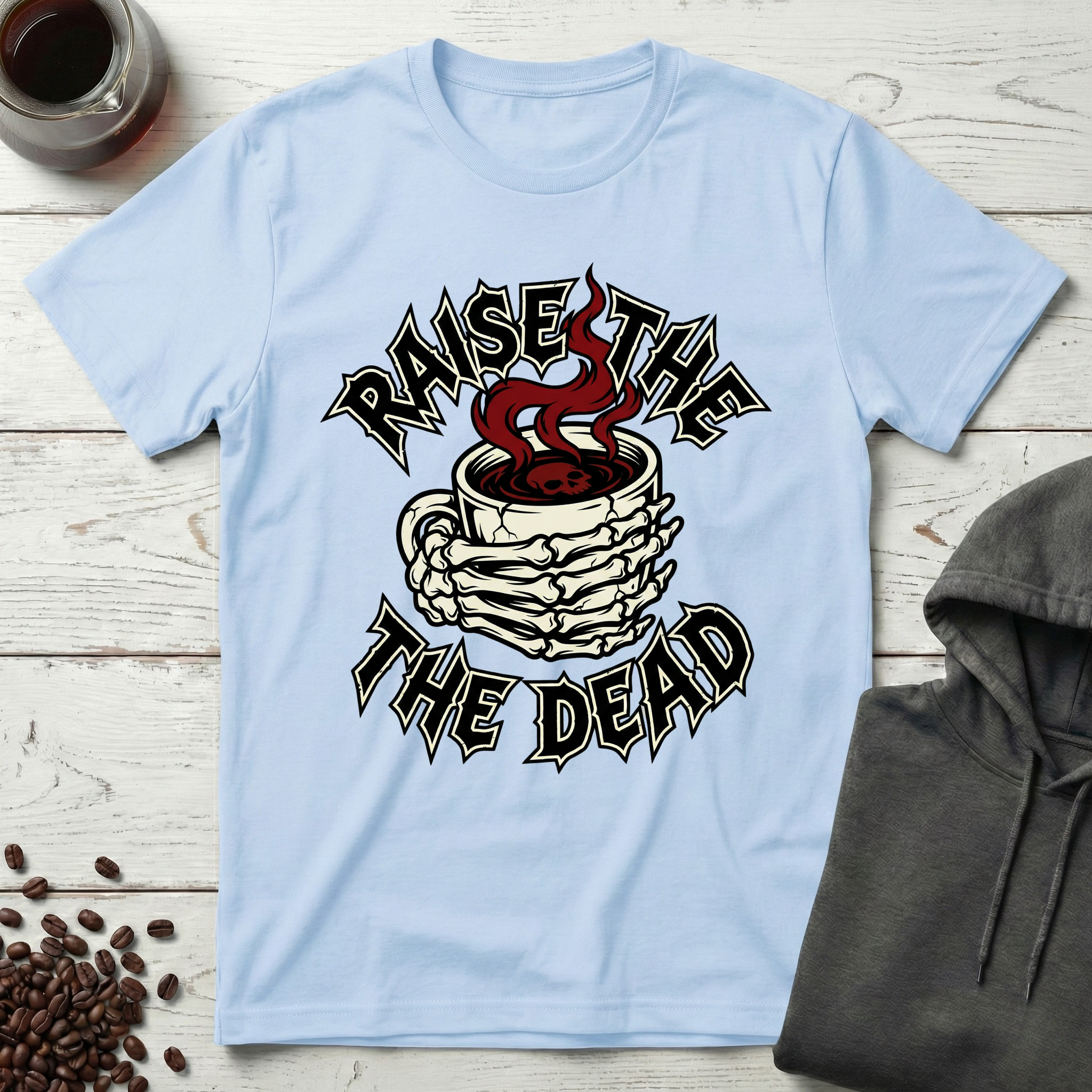 Raise The Dead Coffee Metal T-Shirt