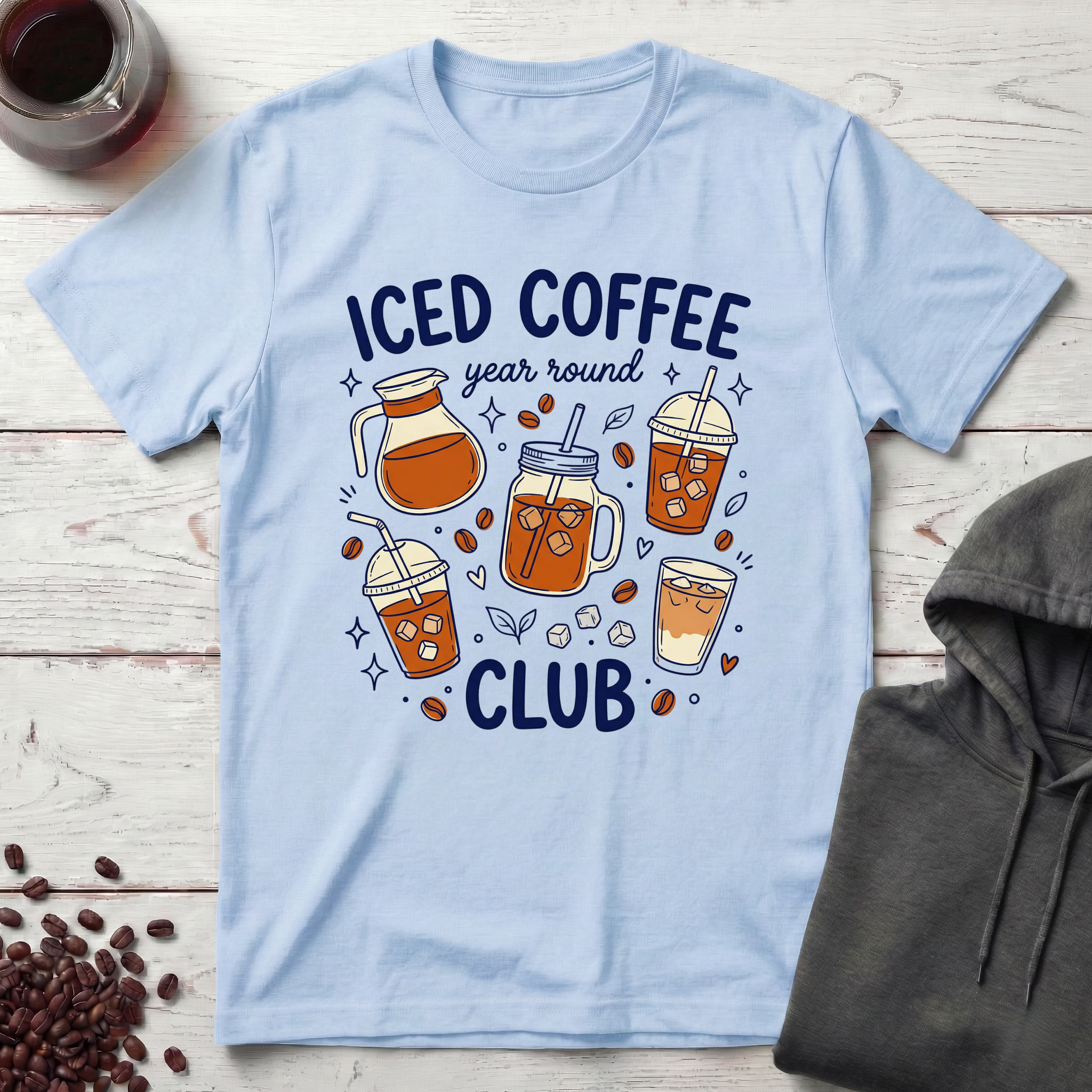 Iced Coffee Year Round T-Shirt