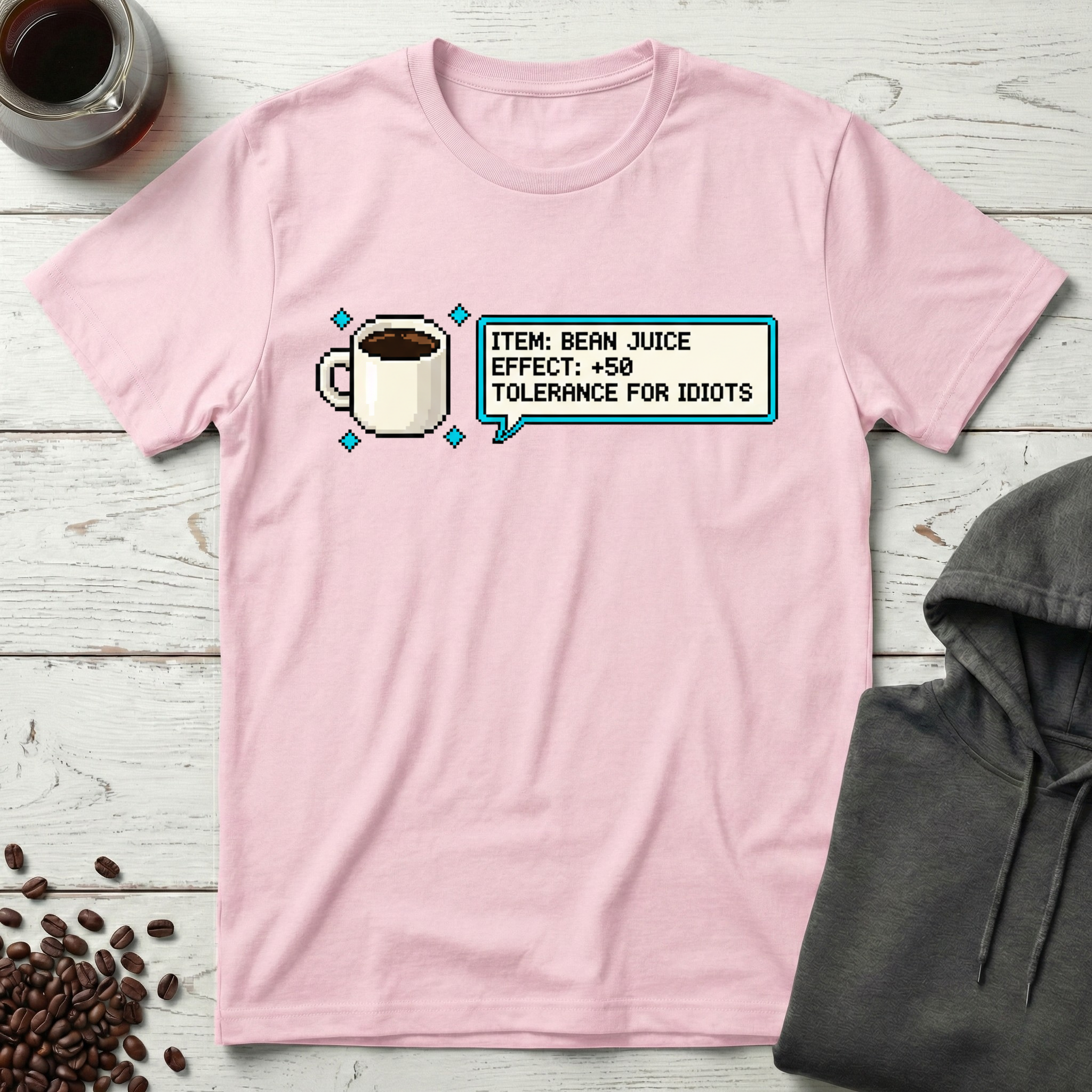 Item Bean Juice Tolerance for Idiots Gaming T-Shirt