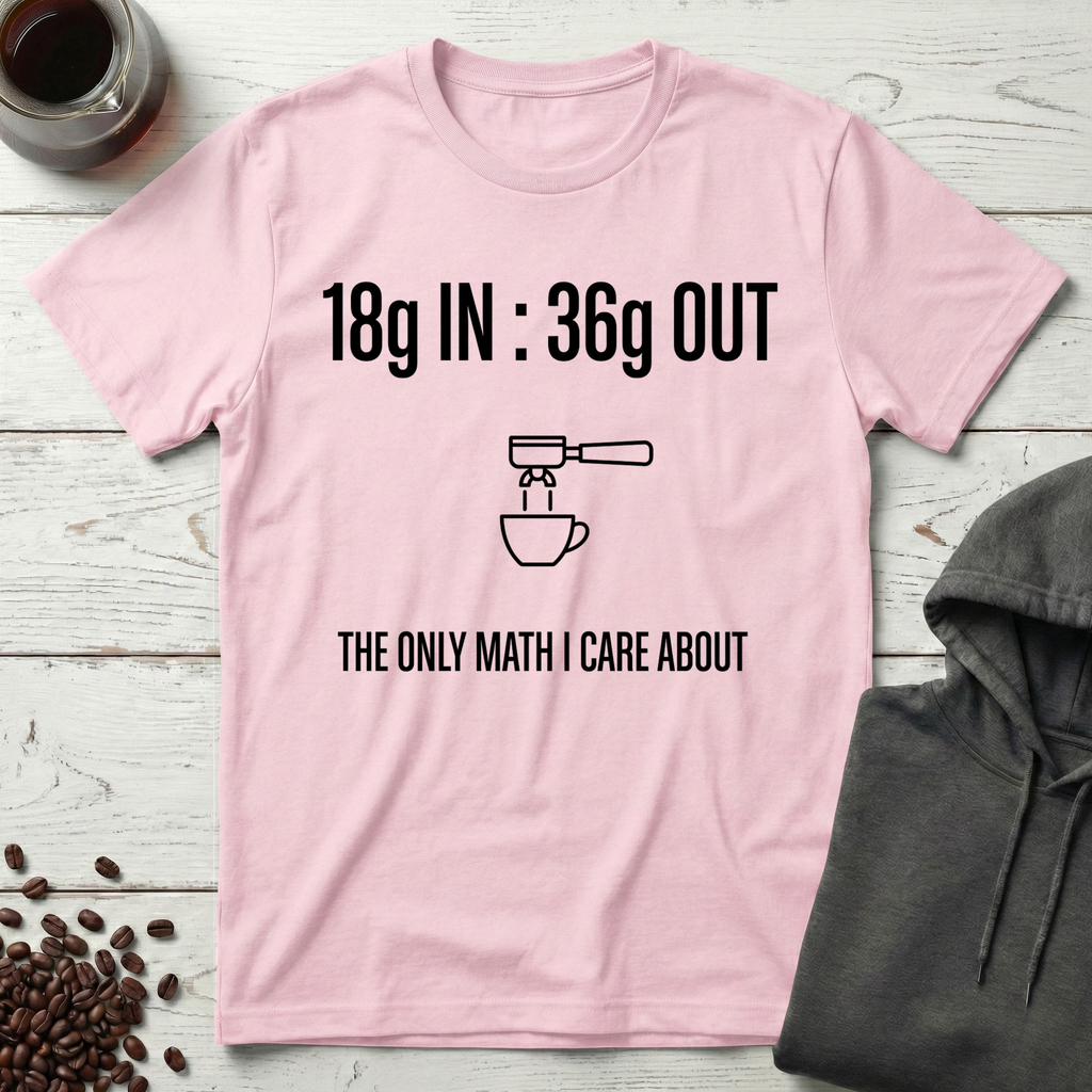 18g In 36g Out Coffee Math T-Shirt