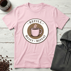 Refill Reset Repeat Coffee Cycle Badge T-Shirt