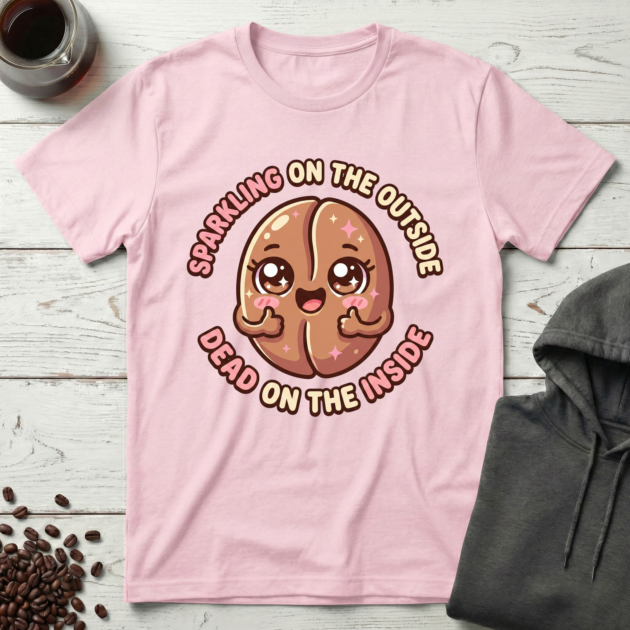 Sparkling on the Outside Dead on the Inside T-Shirt