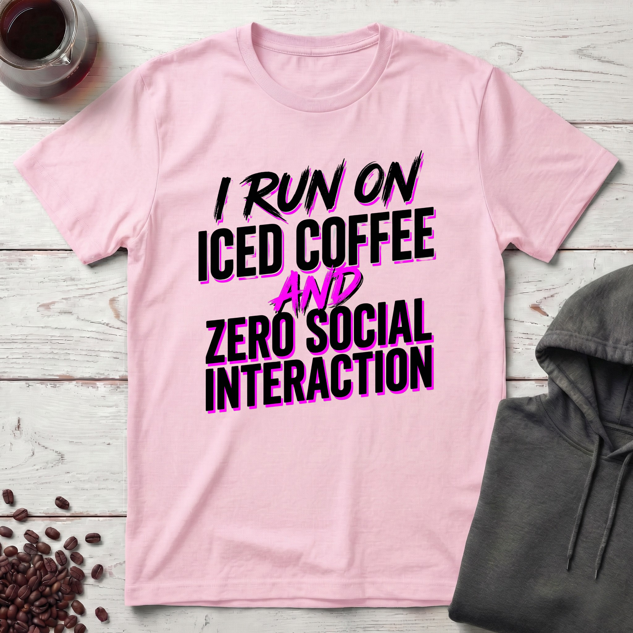 I Run On Iced Coffee T-Shirt