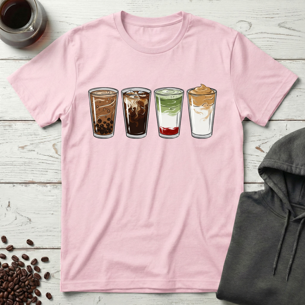 Four Specialty Iced Coffee Lineup T-Shirt