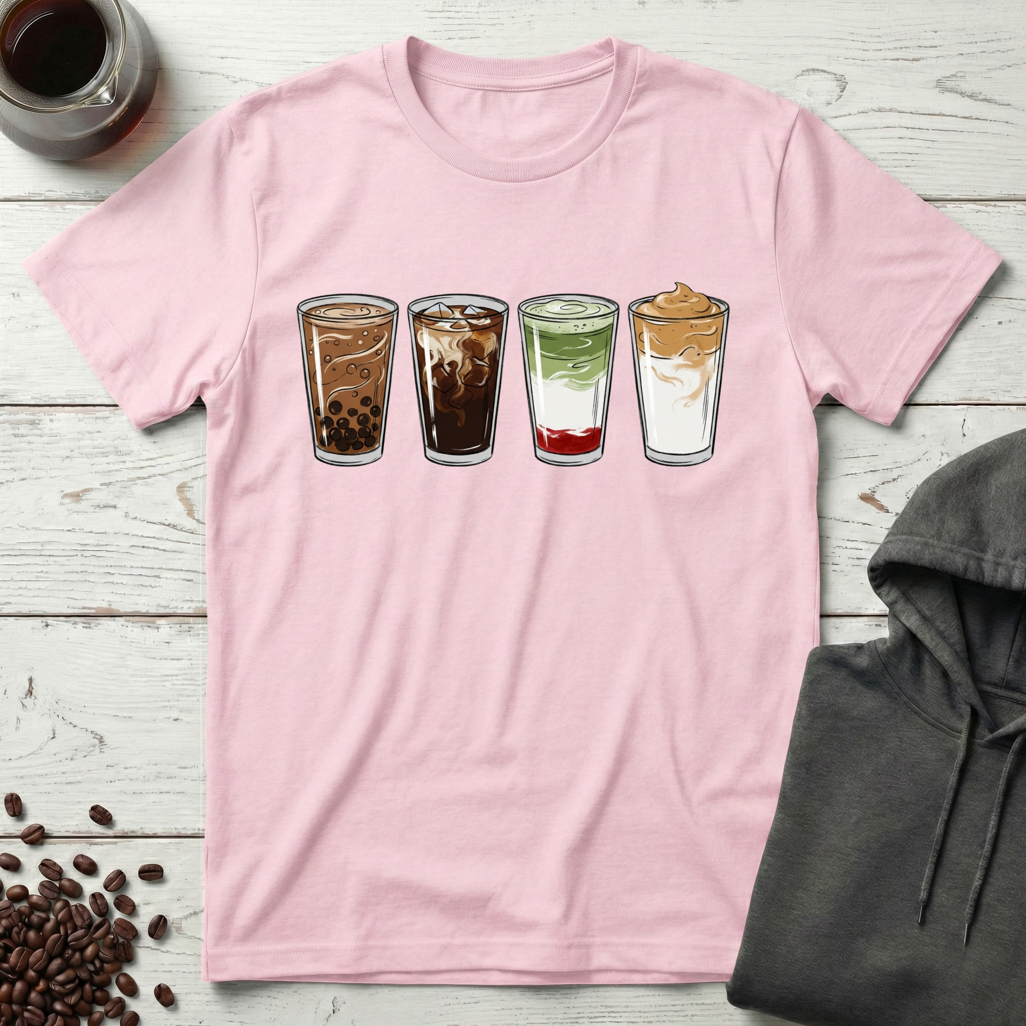 Four Specialty Iced Coffee Lineup T-Shirt