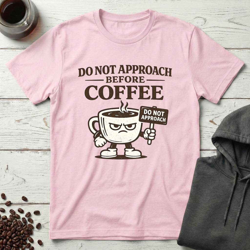Do Not Approach Before Coffee T-Shirt