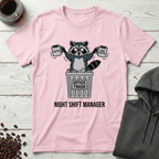 Night Shift Manager Raccoon Office Trash T-Shirt