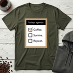 Coffee Survive Repeat Agenda T-Shirt
