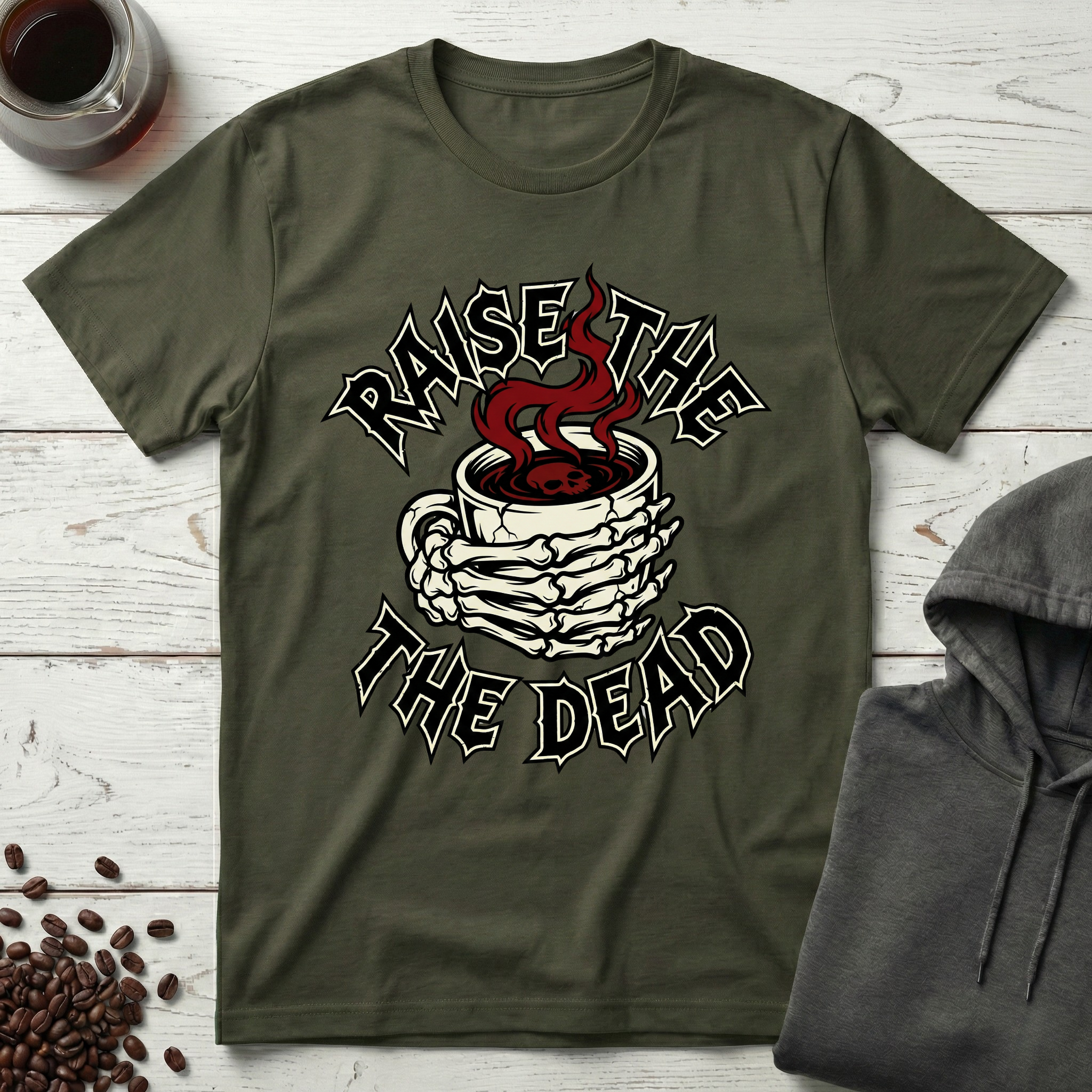 Raise The Dead Coffee Metal T-Shirt