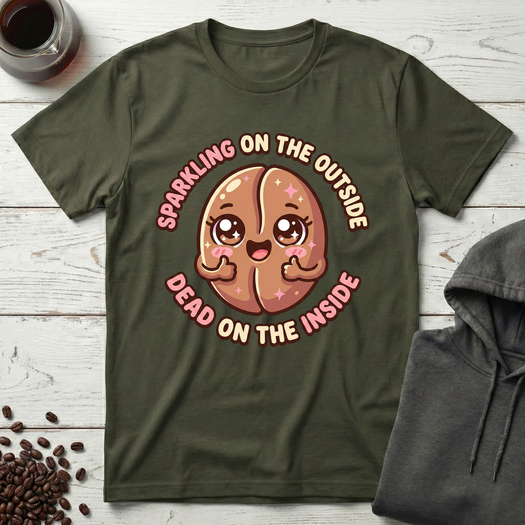 Sparkling on the Outside Dead on the Inside T-Shirt