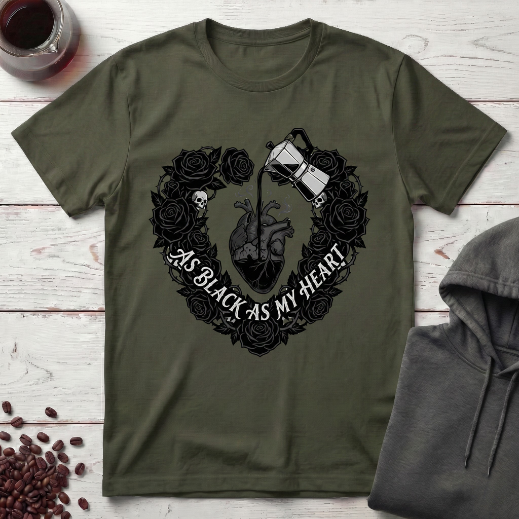 Black As My Heart Gothic T-Shirt