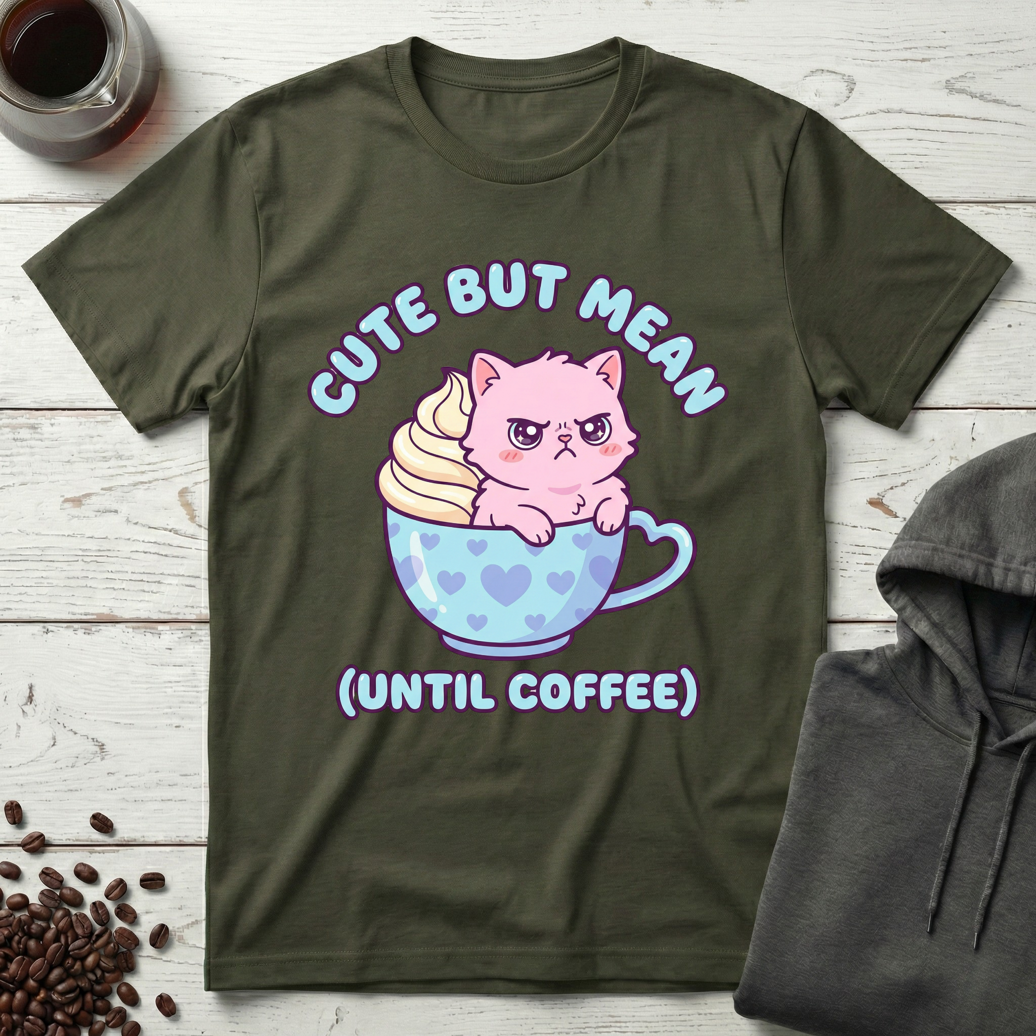 Cute But Mean Until Coffee T-Shirt