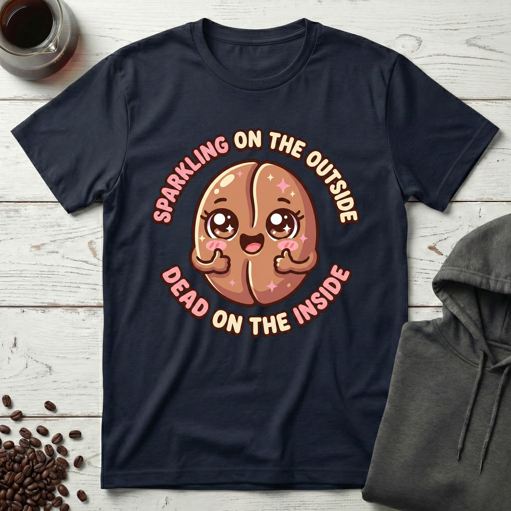 Sparkling on the Outside Dead on the Inside T-Shirt