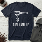 Pure Caffeine Espresso Drip Line Art T-Shirt