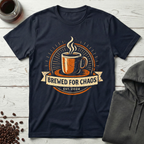 Brewed for Chaos Coffee Crest T-Shirt