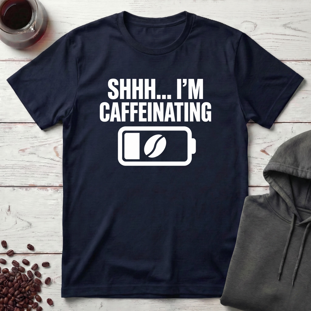 Shhh… I’m Caffeinating T-Shirt