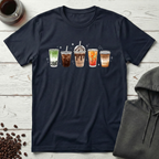 Five Coffee and Tea Favorites Lineup T-Shirt