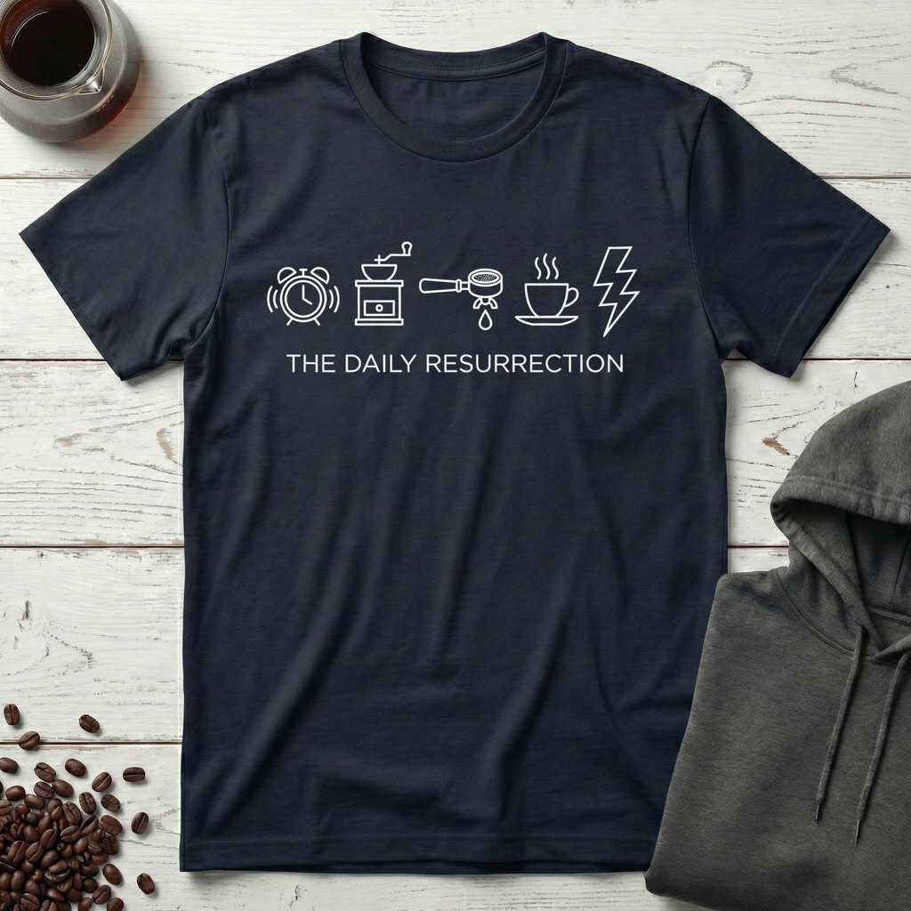 The Daily Resurrection Coffee Evolution T-Shirt