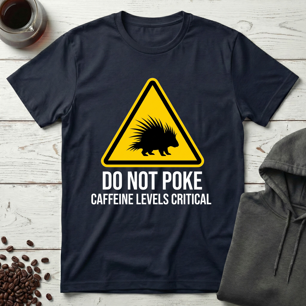 Do Not Poke Caffeine Levels Critical T-Shirt