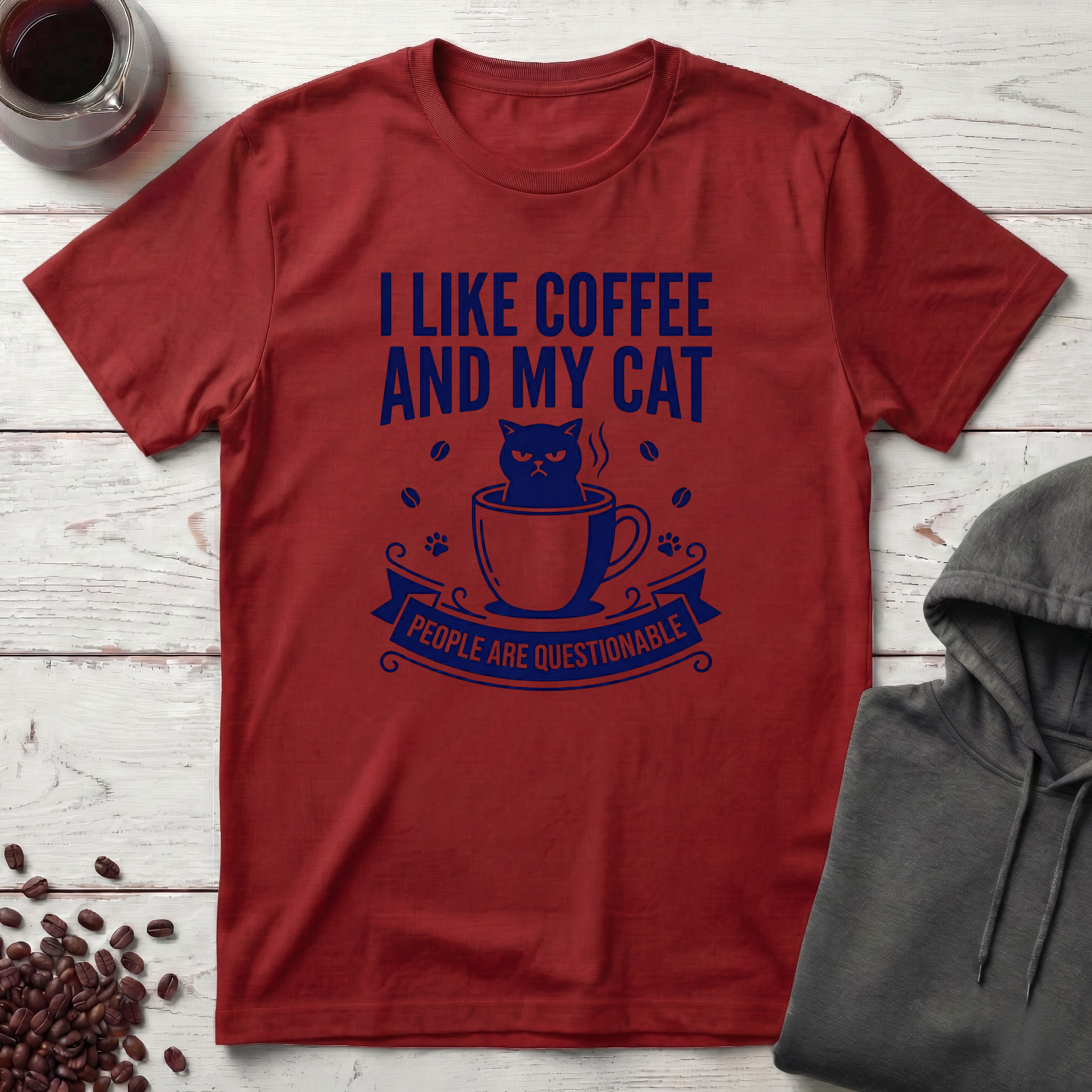 I Like Coffee And My Cat T-Shirt