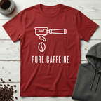 Pure Caffeine Espresso Drip Line Art T-Shirt
