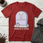 RIP My Motivation Resurrected by Caffeine T-Shirt