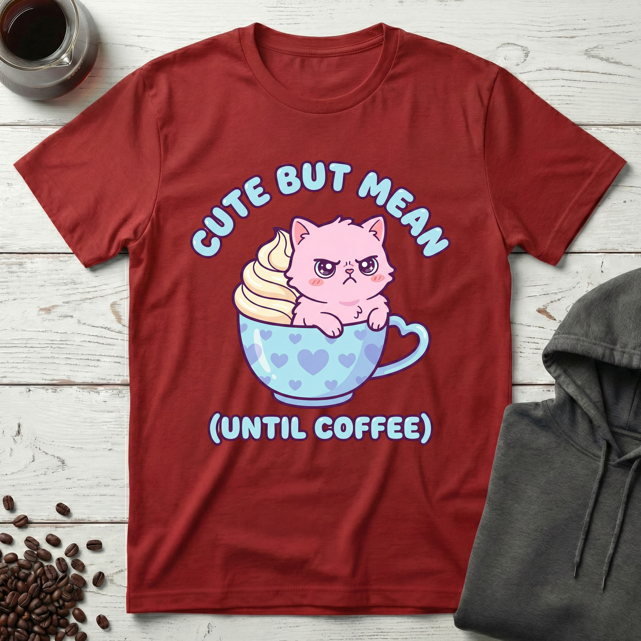 Cute But Mean Until Coffee T-Shirt