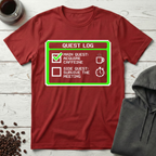 Quest Log Main Quest Acquire Caffeine Gaming T-Shirt