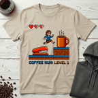Morning Coffee Quest Arcade T-Shirt