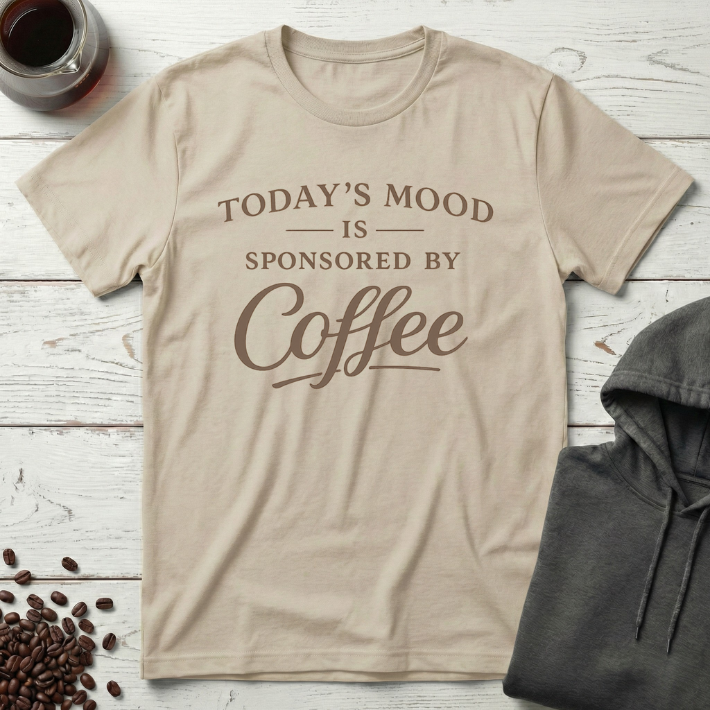 Today's Mood Is Sponsored By Coffee T-Shirt