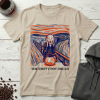The Empty Pot Dread Coffee Scream Parody T-Shirt