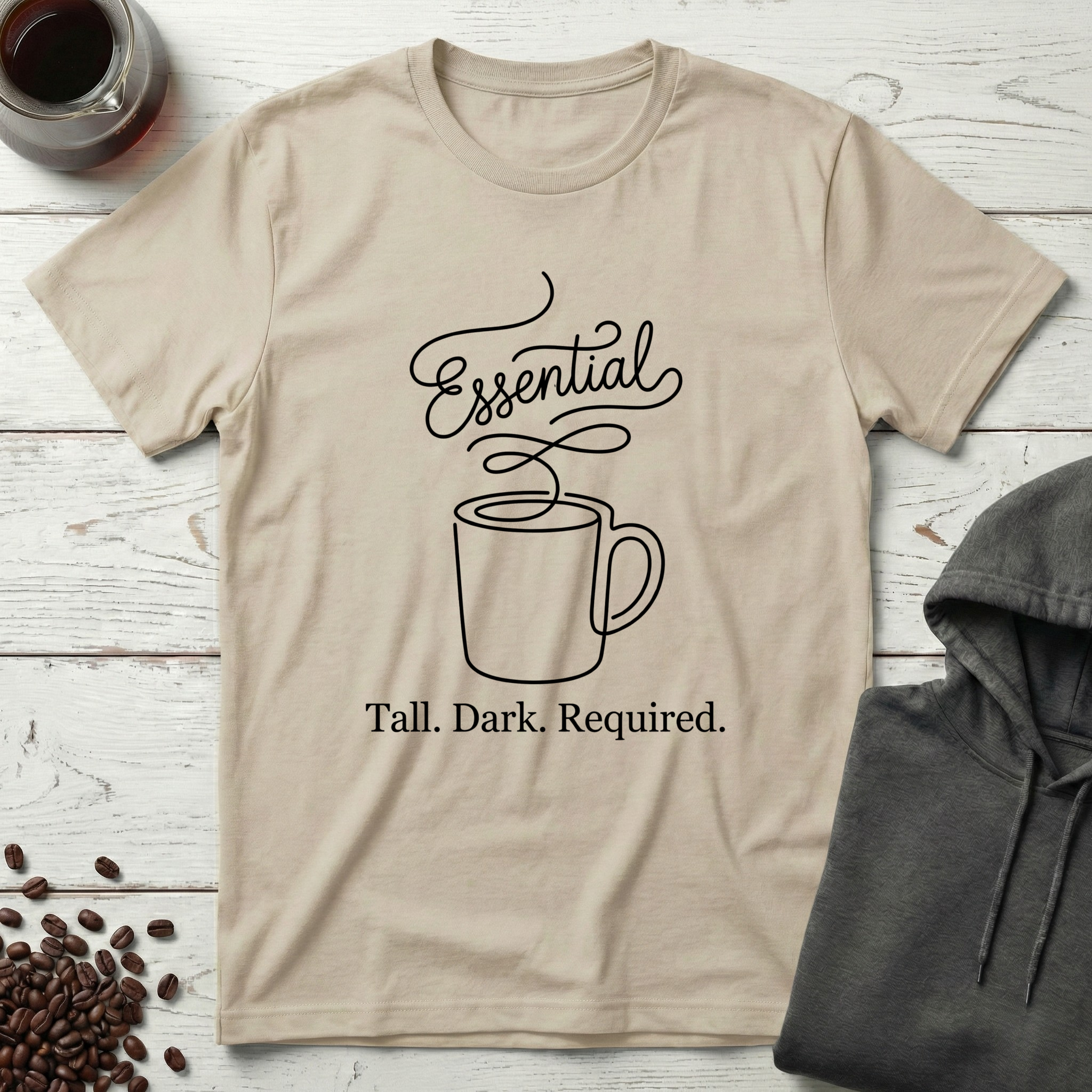 Essential Tall Dark Required Coffee T-Shirt