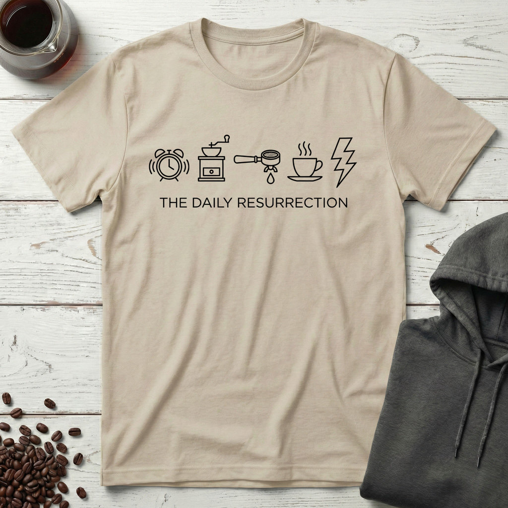 The Daily Resurrection Coffee Evolution T-Shirt