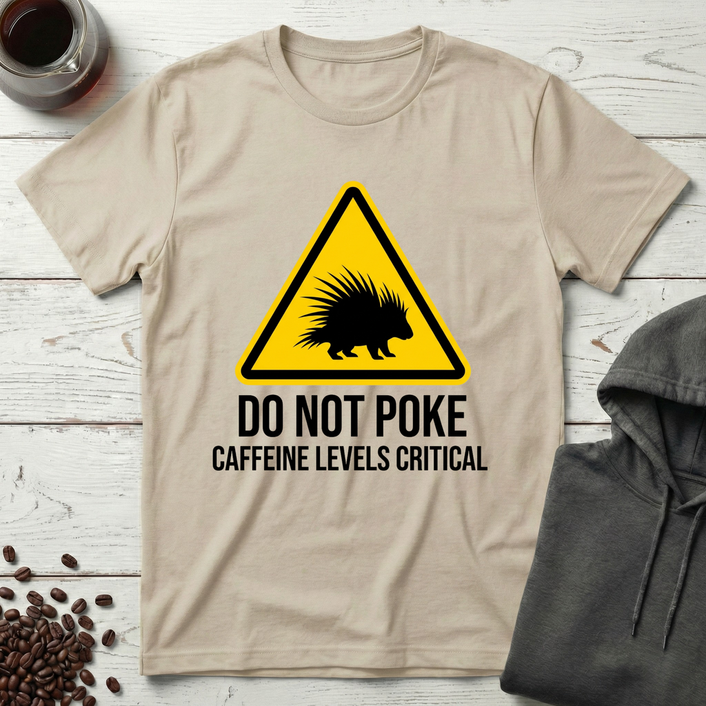 Do Not Poke Caffeine Levels Critical T-Shirt