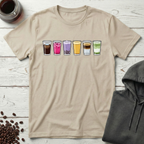 Coffee Shop Variety Drinks Lineup T-Shirt