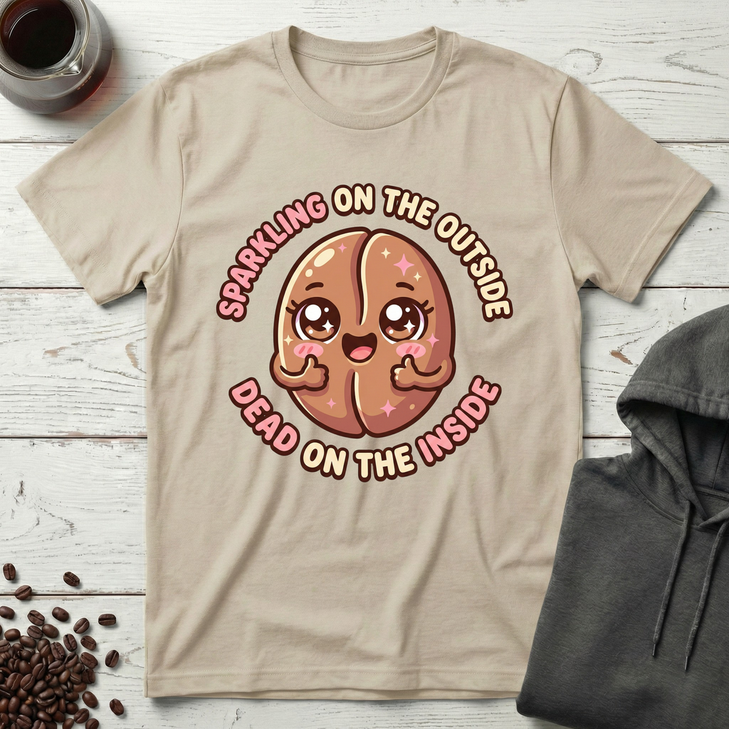Sparkling on the Outside Dead on the Inside T-Shirt