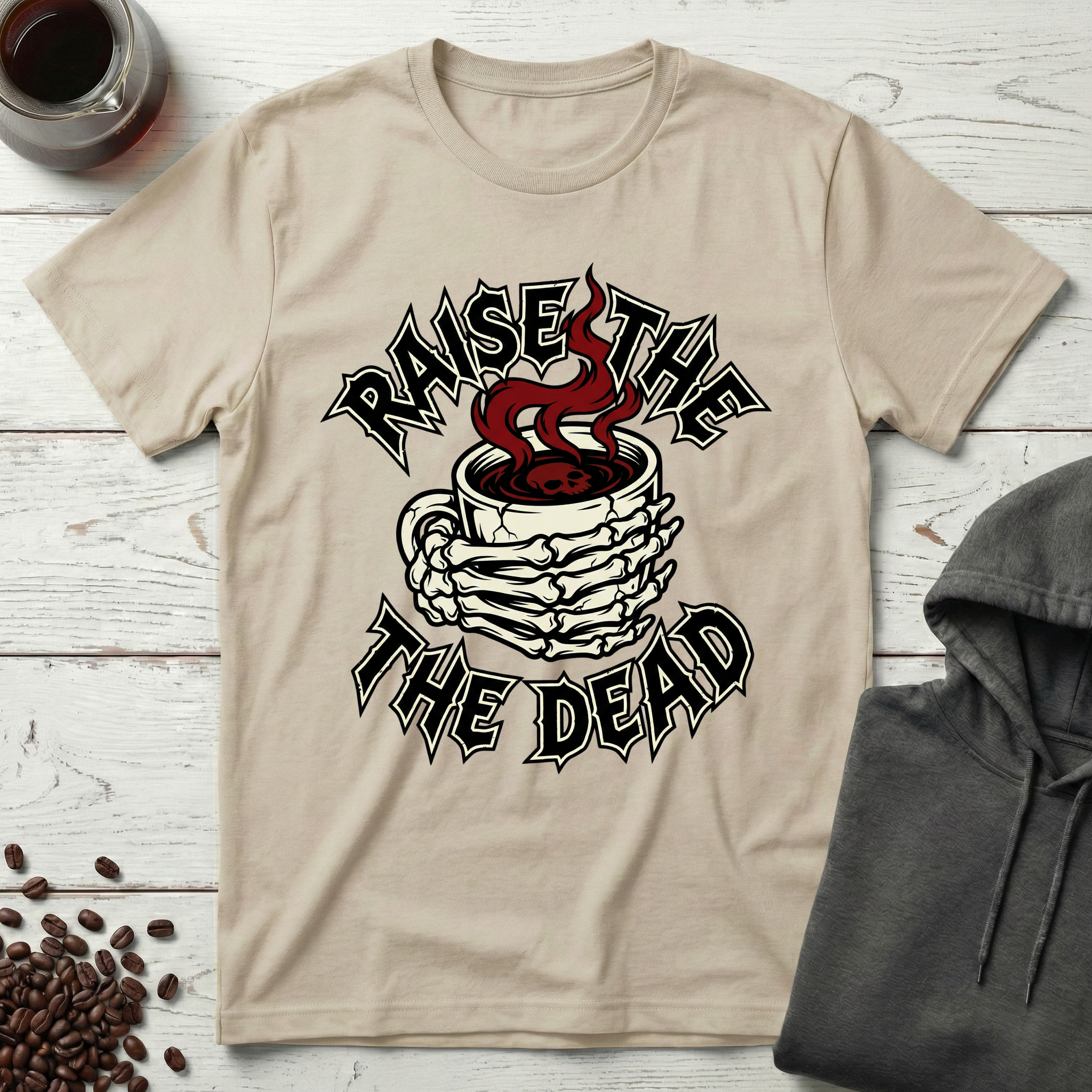Raise The Dead Coffee Metal T-Shirt