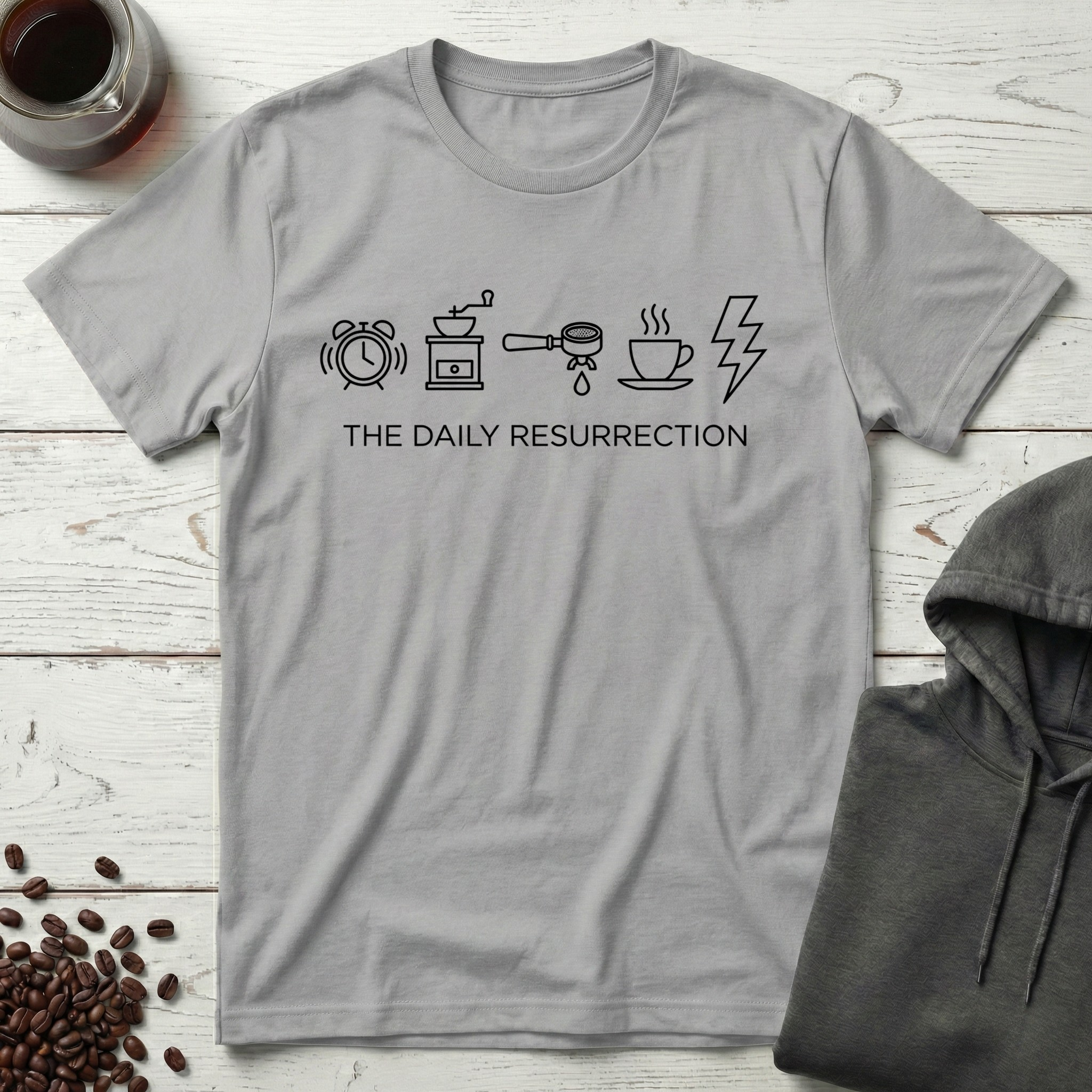 The Daily Resurrection Coffee Evolution T-Shirt