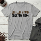 Coffee In My Cup Dog By My Side T-Shirt