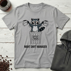 Night Shift Manager Raccoon Office Trash T-Shirt