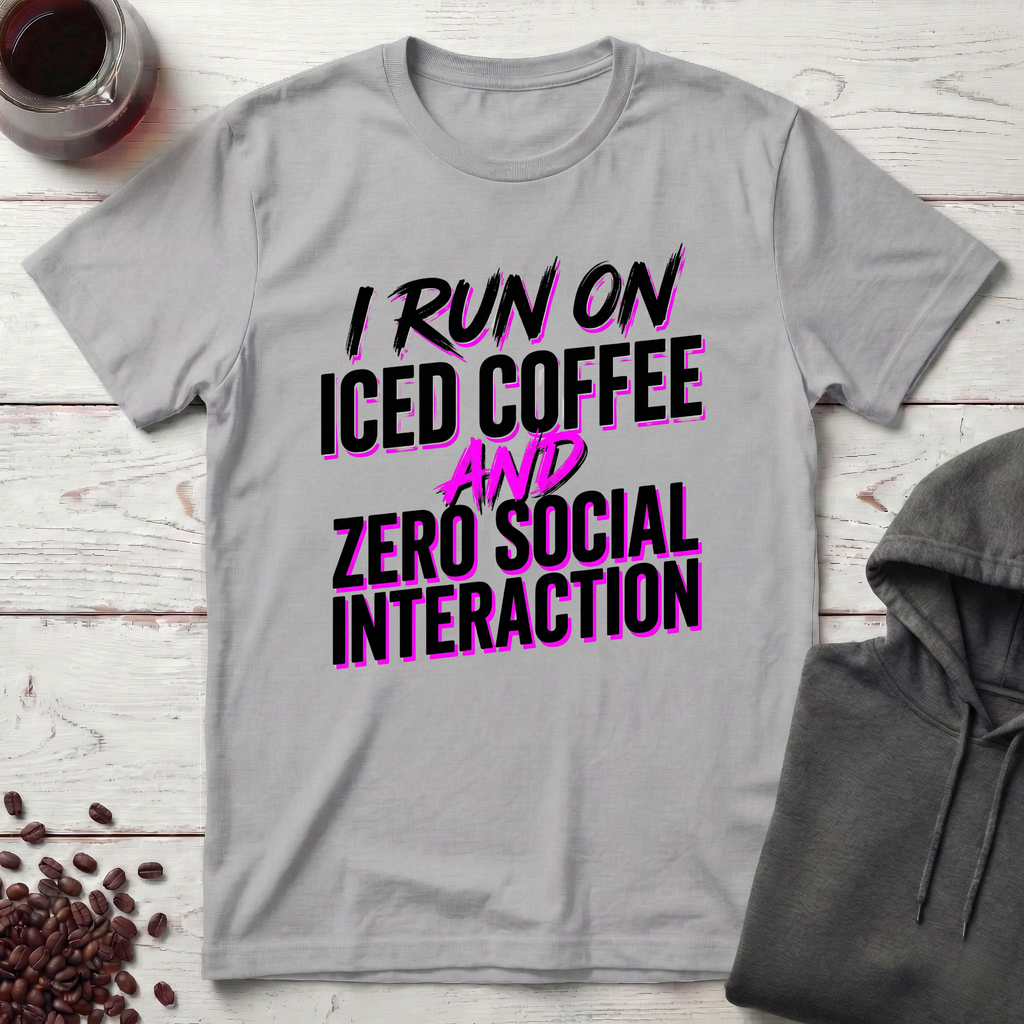 I Run On Iced Coffee T-Shirt