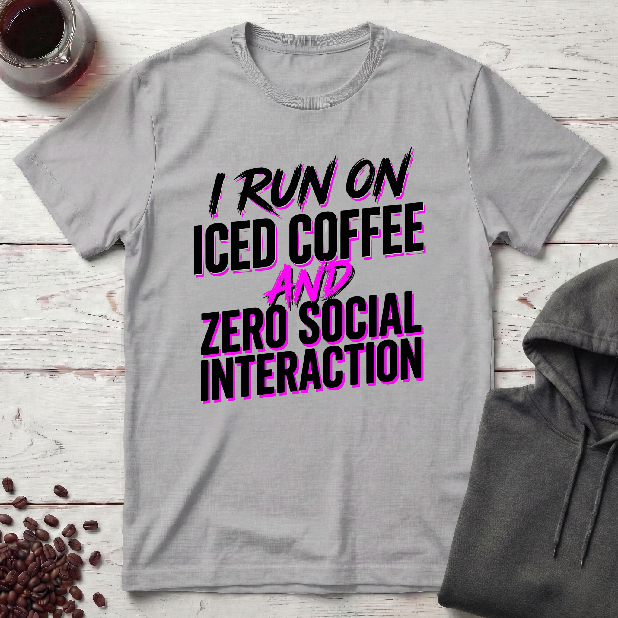 I Run On Iced Coffee T-Shirt