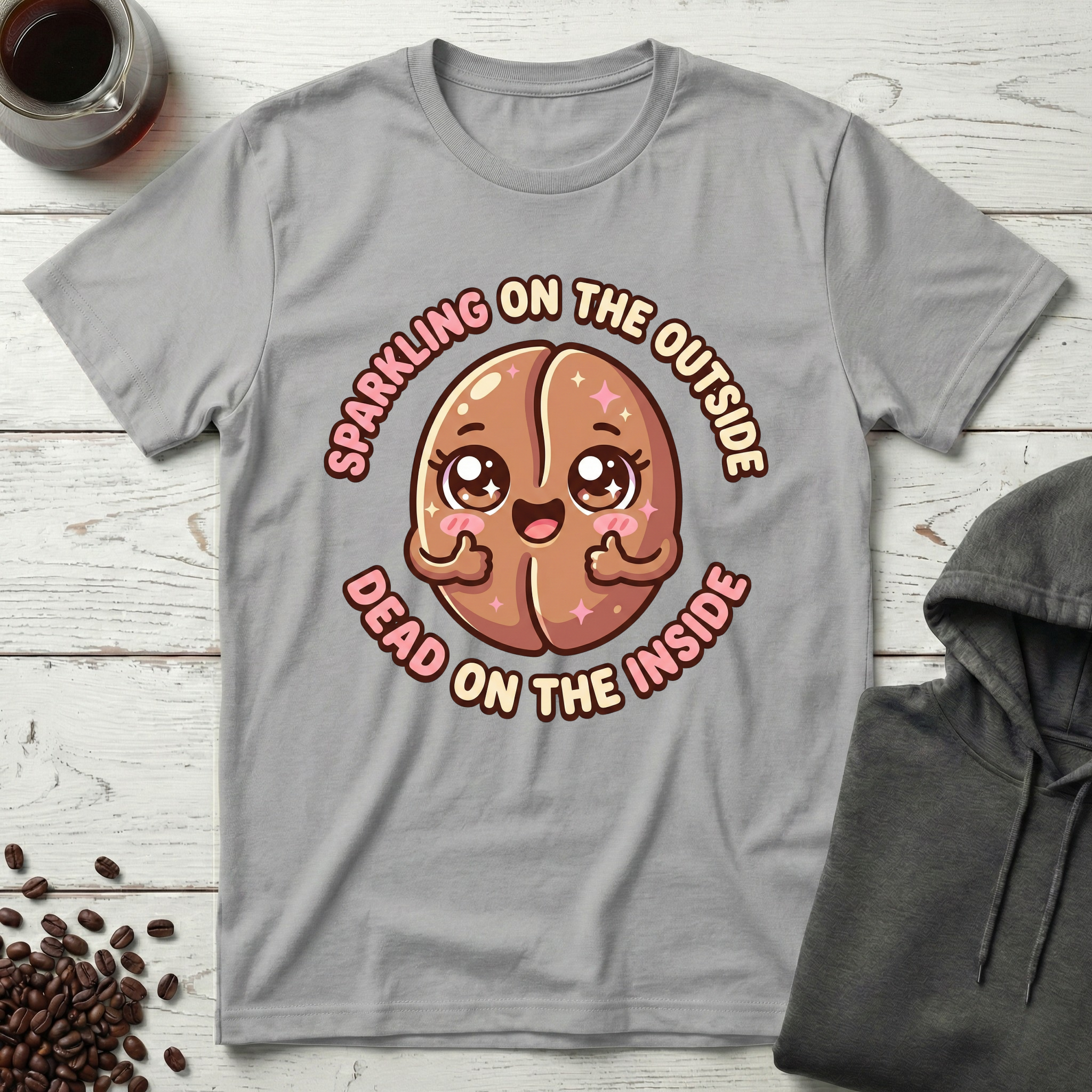 Sparkling on the Outside Dead on the Inside T-Shirt